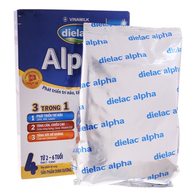 Sữa bột Dielac Alpha 4 400g (hộp giấy)