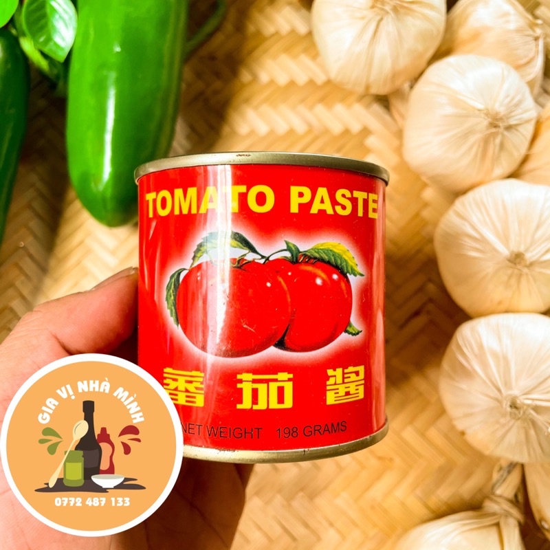 TƯƠNG CÀ PAST DẠNG SỆT-TOMATO PAST MINH CHÂU ĐÓNG LON 198GR