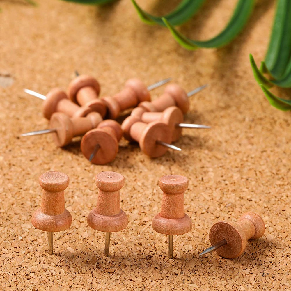 Ghim Gỗ Dùng Đánh Dấu Bản Đồ Tiện Dụng Cho Trường Học / Văn Phòng