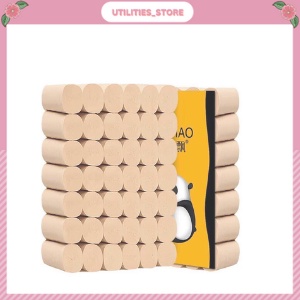 Giấy vệ sinh gấu trúc đăng năng siêu dai 36 cuộn không chất tẩy trắng giấy được làm từ bột tre trúc tự nhiên