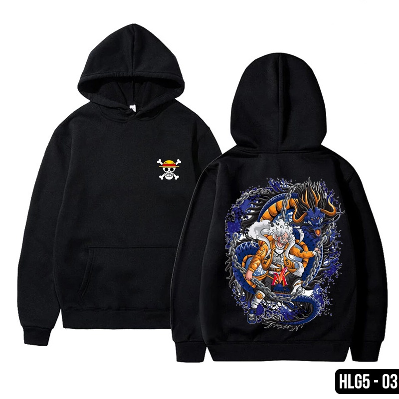 HOT💥HOT Áo hoodie one piece, áo khoác áo hoodie onepiece in hình luffy gear 5 mẫu mới cực ngầu