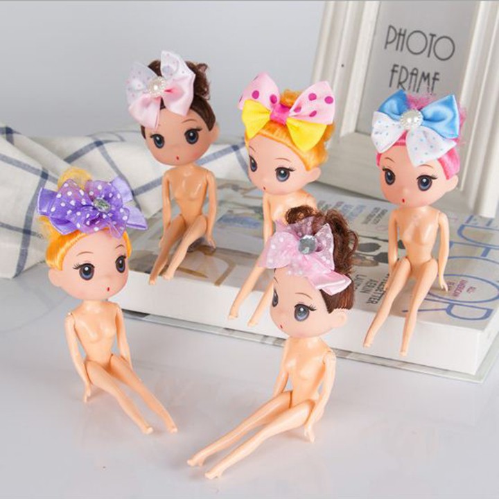 Búp bê trang trí bánh  búp bê Chipi tóc ngắn 18 cm