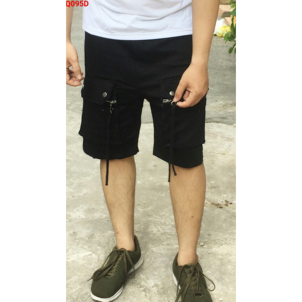 Quần short kaki túi hộp unisex cực chất - túi trước