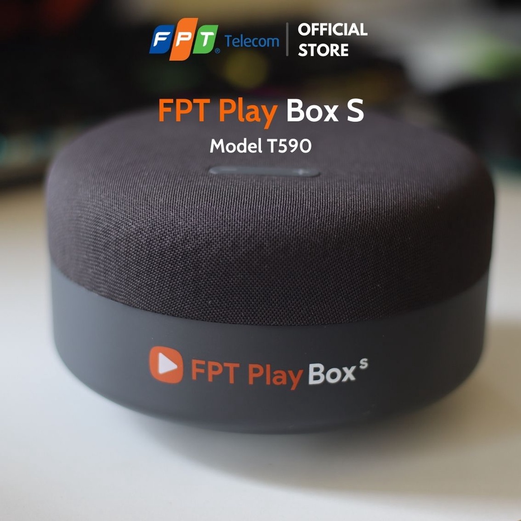 FPT Play Box S 2021 - Model T590 - TV Box Tích Hợp Loa Thông Minh - RAM 2Gb ROM 16Gb - AndroidTV 10