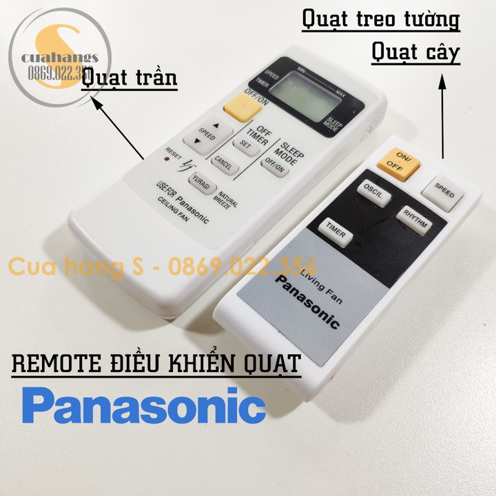 Remote điều khiển quạt Panasonic thay thế