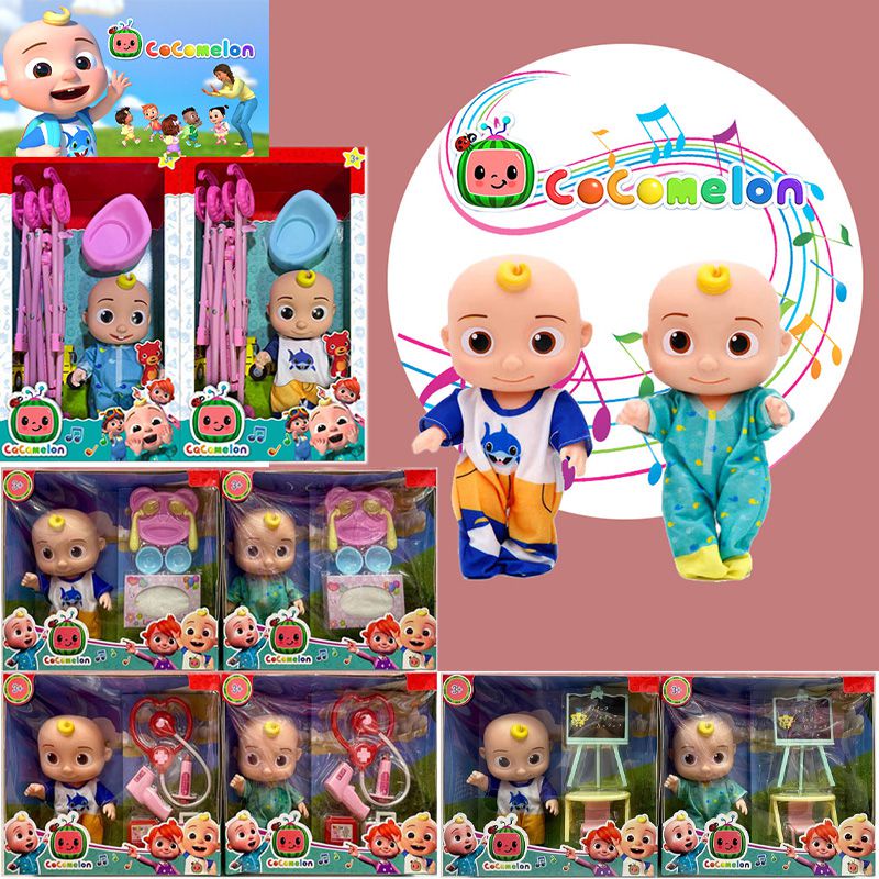 Mới Hộp Nhạc 25cm Hình Búp Bê Cocomelon Đáng Yêu Cho Bé