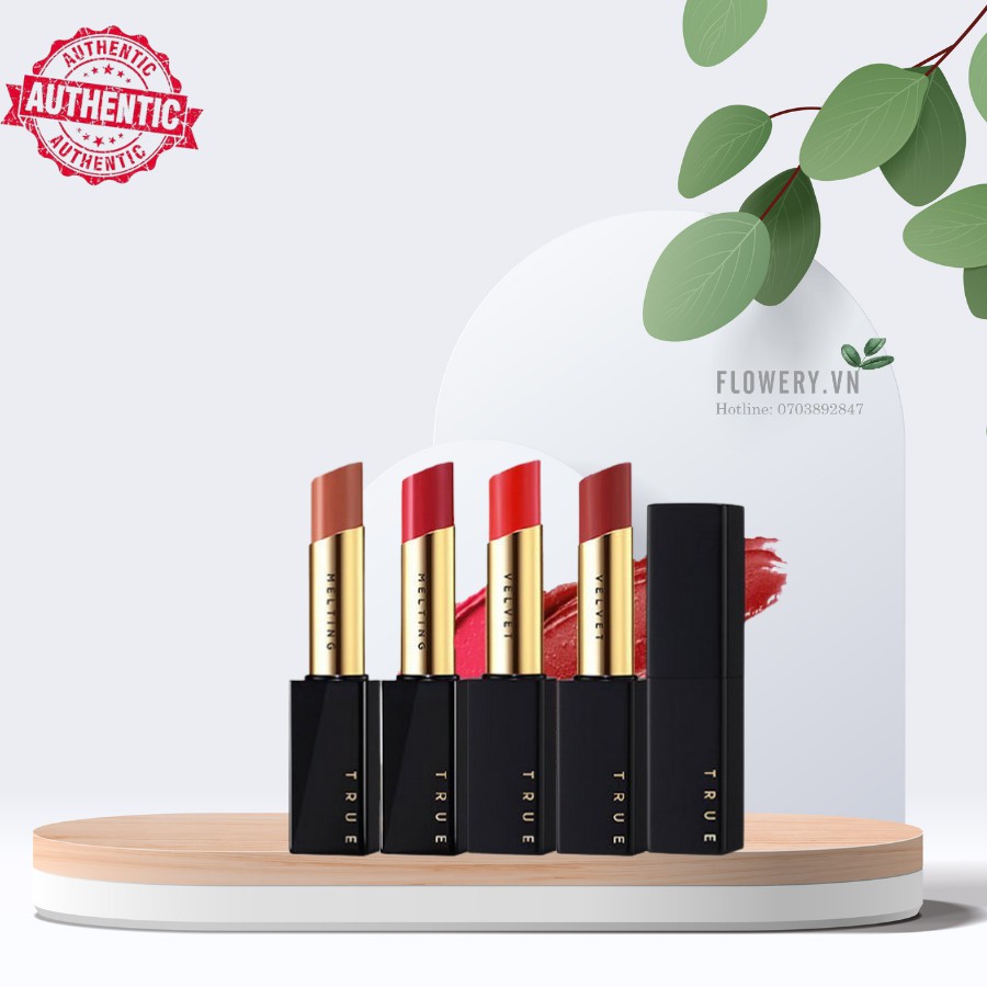 [CHÍNH HÃNG] Son thỏi lì cấp ẩm nhịn màng Apieu True Velvet Lipstick #RD02