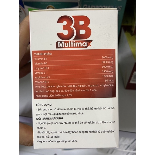Vitamin 3b hộp 100 viên