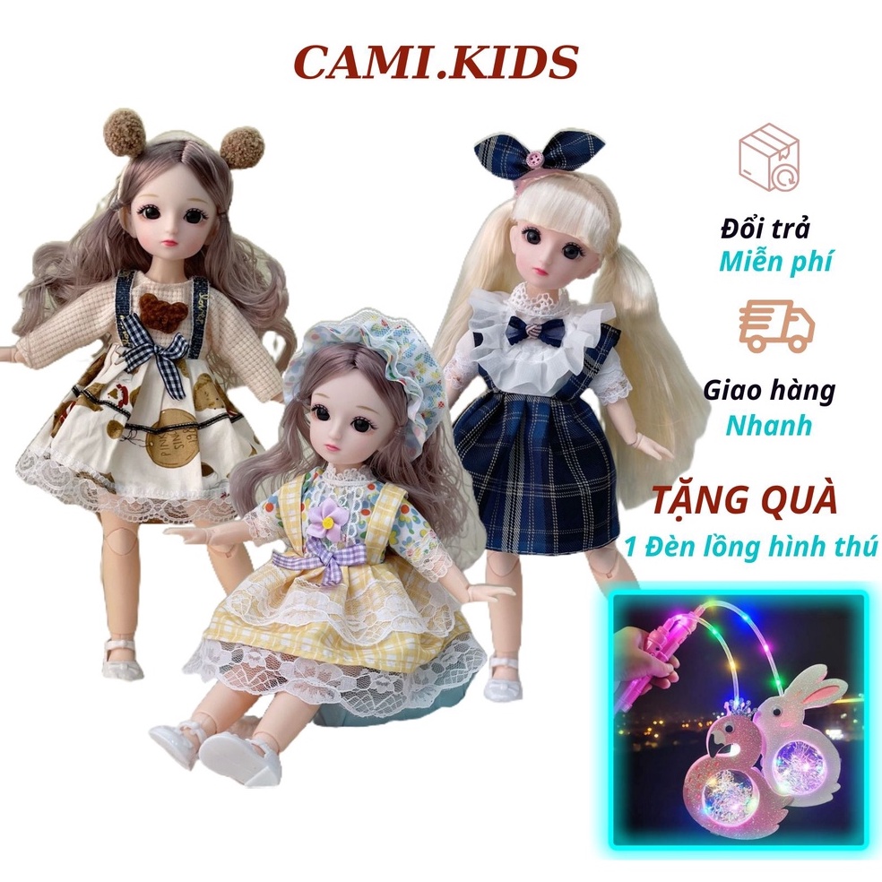 (SIZE 30cm) Búp bê phiên bản âm nhạc size 30cm mắt 3D kèm phụ kiện quần áo siêu xinh cho bé