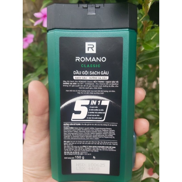 150g/180g - Dầu gội Romano hương nước hoa 5in1