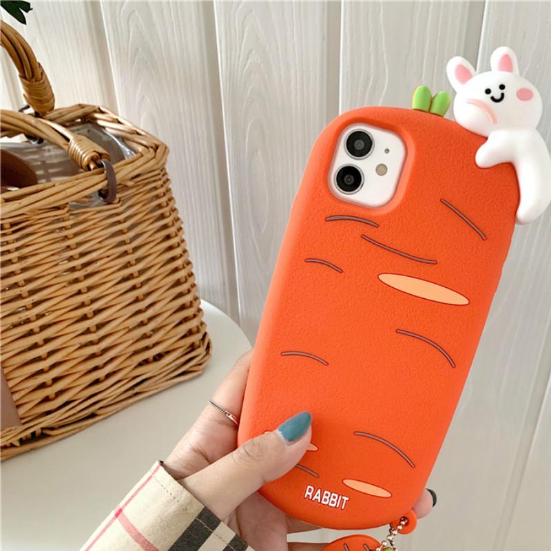 Ốp Điện Thoại Họa Tiết Thỏ Và Cà Rốt Dễ Thương Cho Iphone 11pro / Max Apple X / Xs / Xr / Se Iphone7P | BigBuy360 - bigbuy360.vn