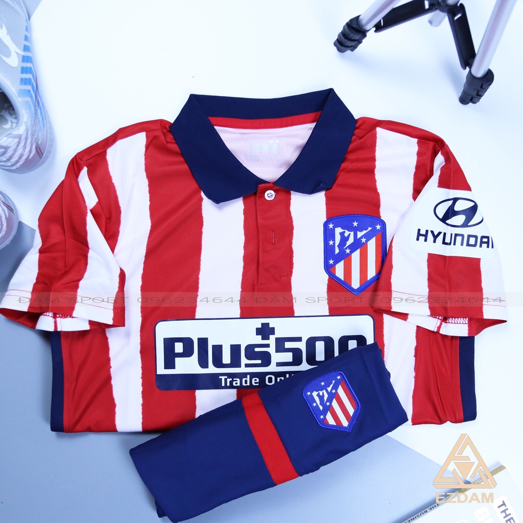 Áo Bóng Đá Atletico Madrid Sọc Đỏ Sân Nhà 20/21 Hàng Thái Xin- Áo Đá Banh Đẹp ĐÀM SPORT 3