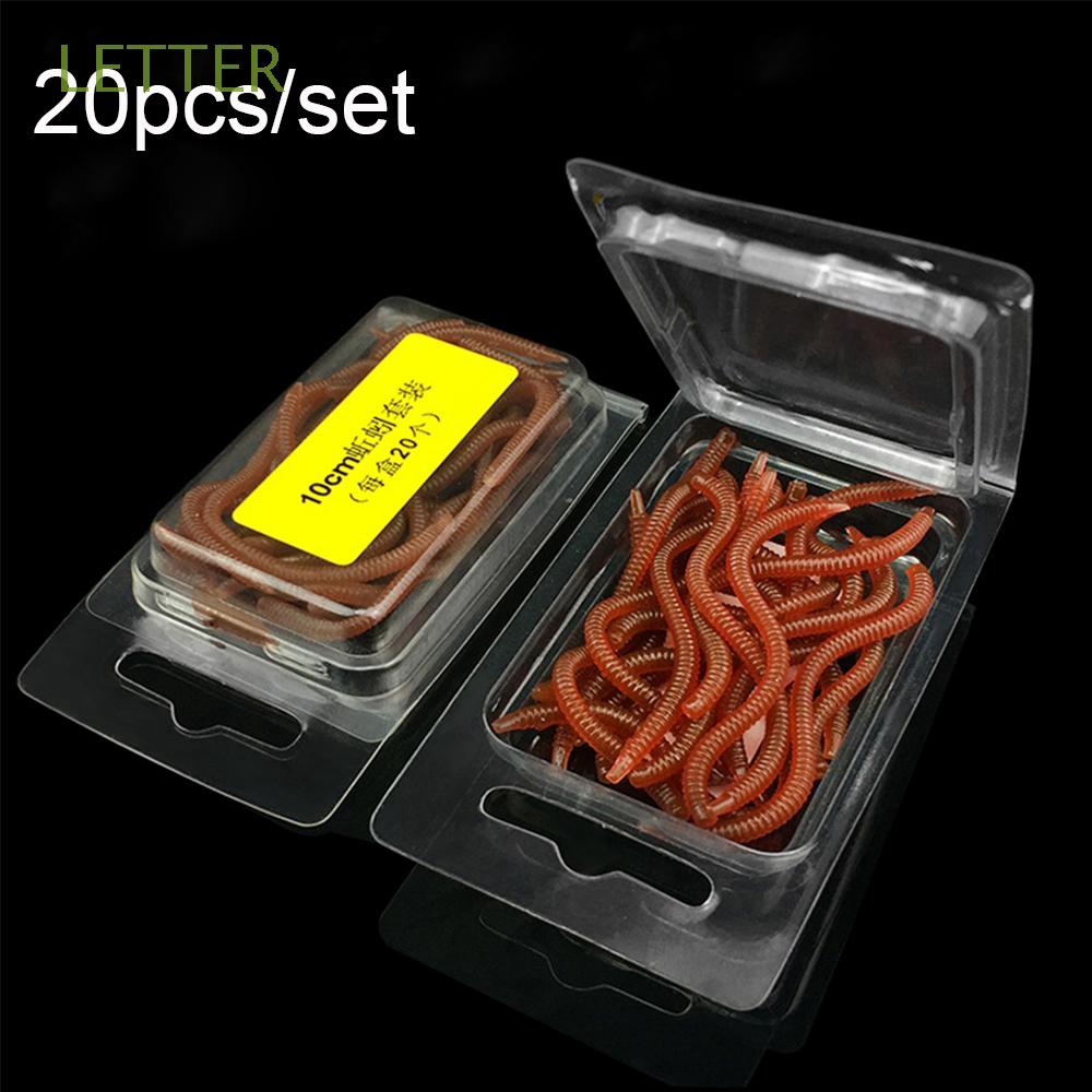 Bộ 20 mồi câu giun giả 8cm/10cm