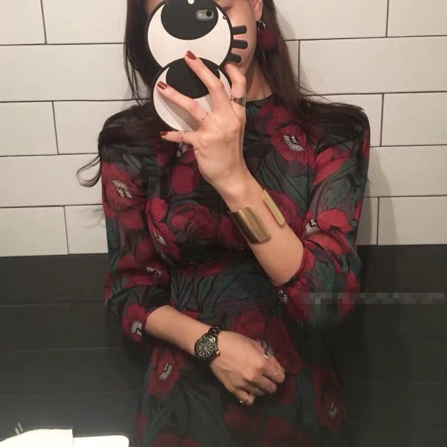 Váy voan hoa vintage