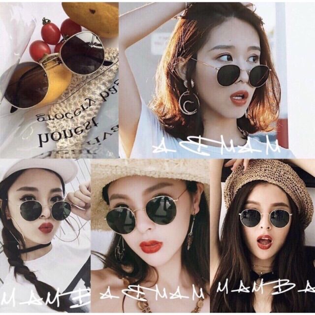 Kính nữ ulzzang ngố râm đen 😎m8 | BigBuy360 - bigbuy360.vn