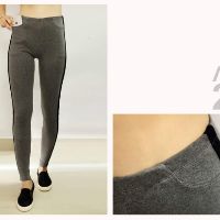 Quần Legging Xám 1 Sọc Đen #AGE2X