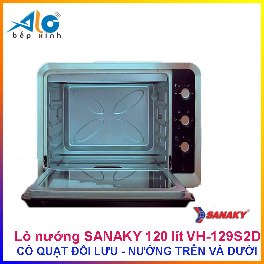 Lò nướng Sanaky 120 lít VH-129S2D - VH129S2D - Có quạt đối lưu - Nướng trên và dưới - Alo Bếp Xinh