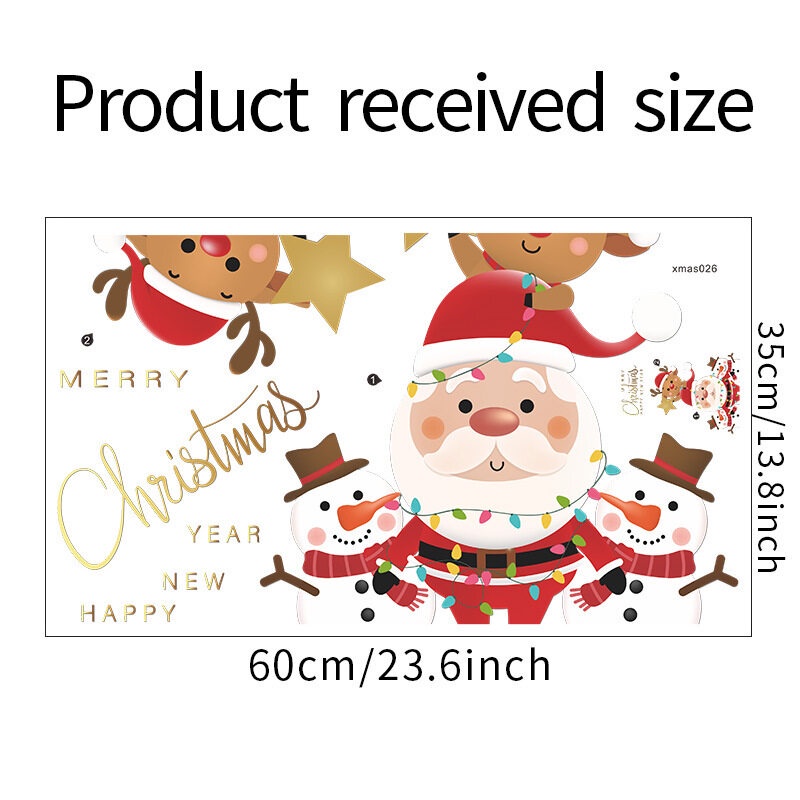 Miếng dán tường trang trí Giáng Sinh 35*60cm