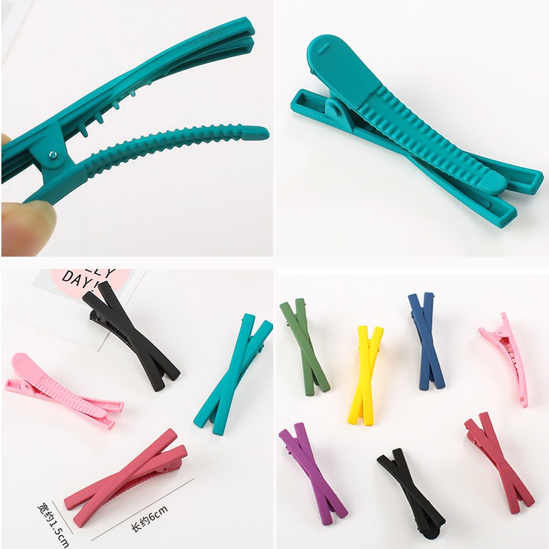 Kẹp tóc hình nơ màu trơn thời trang sáng tạo dễ thương cho nữ