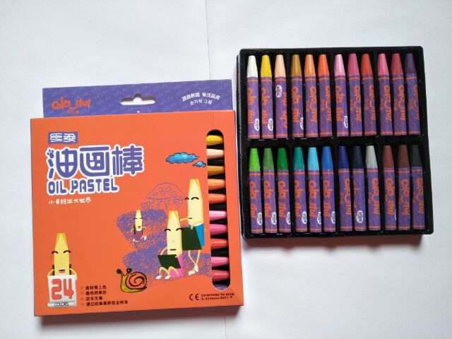 Màu sáp dầu Colorful 24 màu của Hàn Quốc hàng đẹp
