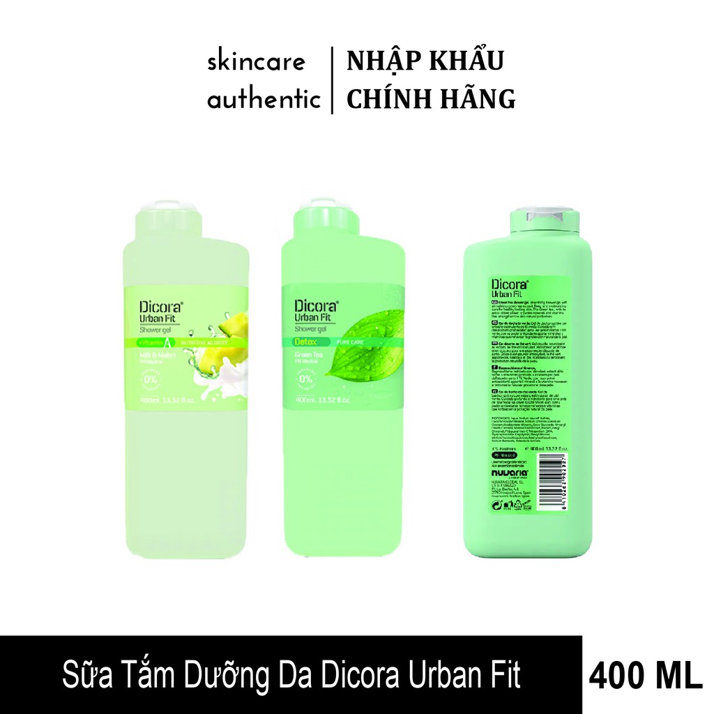 Sữa tắm dưỡng da Dicora Urban Fit 400ml