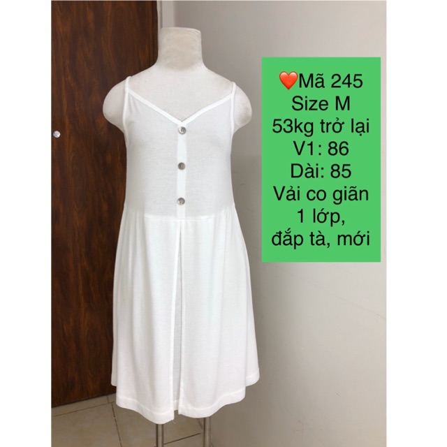 [DKT245248] Đầm 2 dây 2hand Nhật