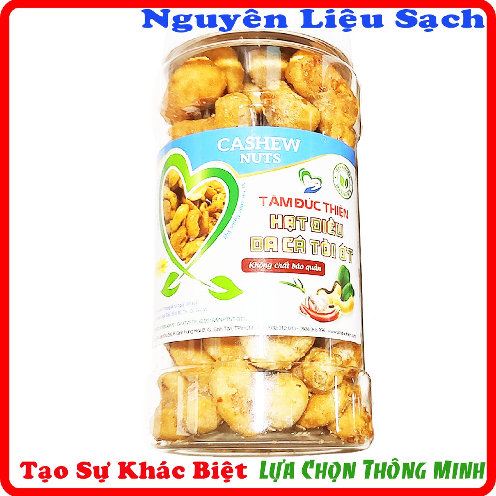 [Mã BMBAU50 giảm 7% đơn 99K] Hộp 230GR Hạt Điều Da Cá Rang Tỏi Ớt[Nguyên Liệu Sạch]Tâm Đức Thiện
