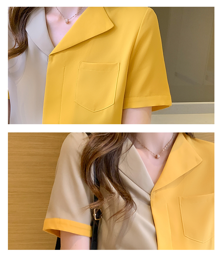 Áo Sơ Mi Ngắn Tay Phối Nút Thời Trang Mùa Hè 2021 Phong Cách Công Sở Cho Nữ | BigBuy360 - bigbuy360.vn