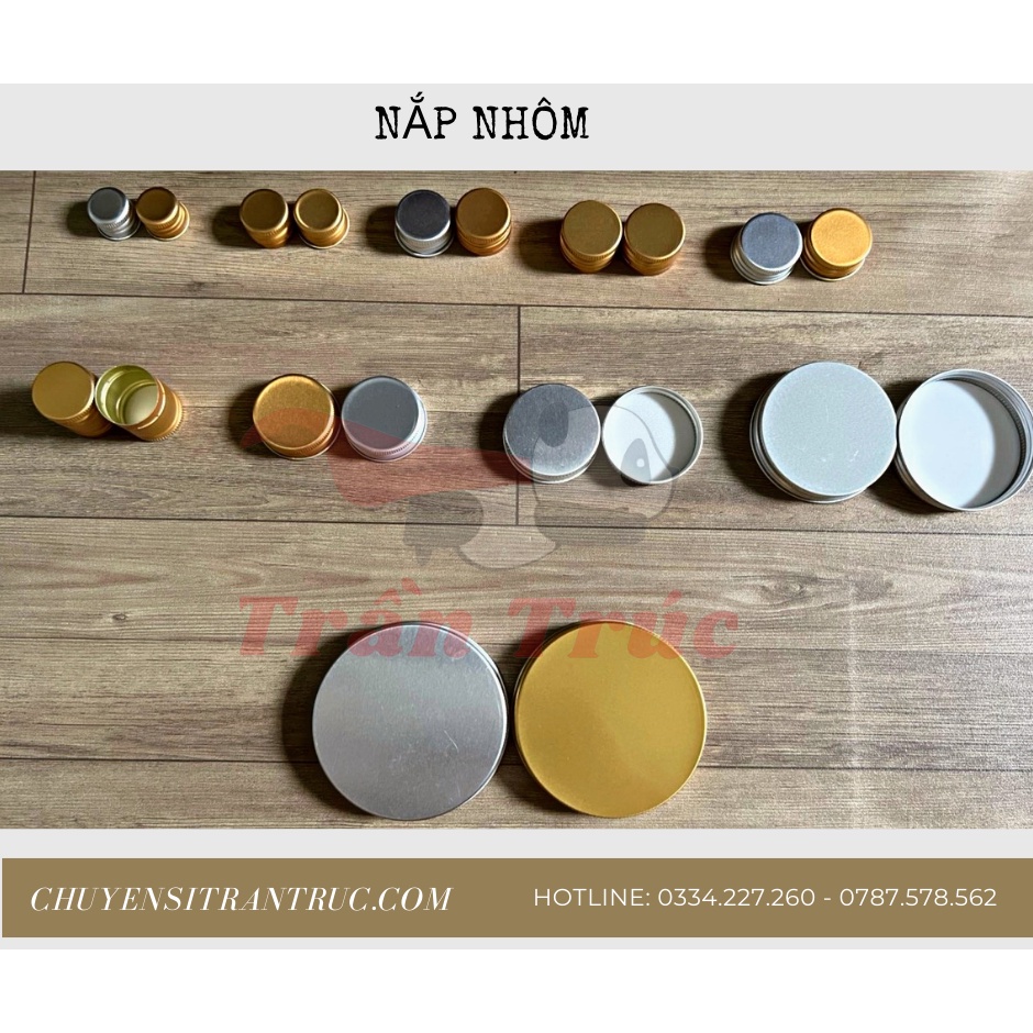 Combo 500 Nắp nhôm  dành cho Chai Nhựa hoặc Chai ThuỷTinh Size 28mm