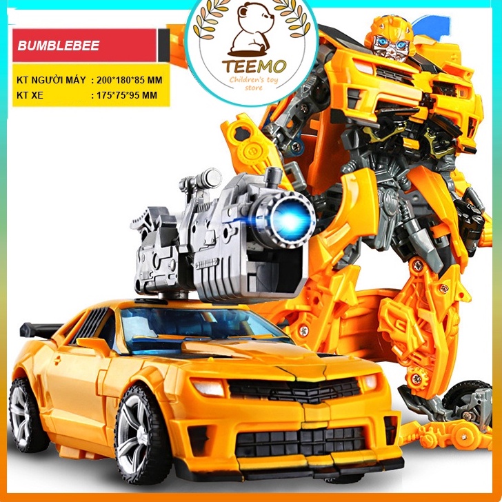 Đồ chơi robot siêu nhân biến hình oto lắp ráp Transformer, Optimus - Bumblebee TEEMO XE03