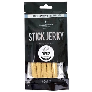 Que Jerky BowWow Thịt & Phô Mai Snack Cho Chó (Túi đen nhỏ 50g)