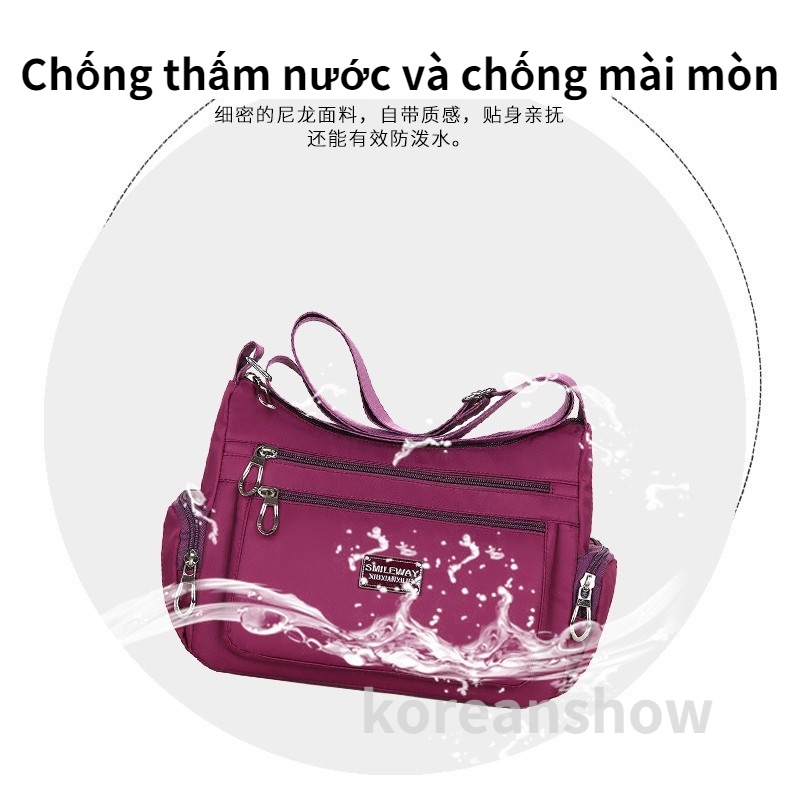 Túi Đeo Chéo Nữ Vải Canvas Chống Nước Thời Trang túi xách nữ-76