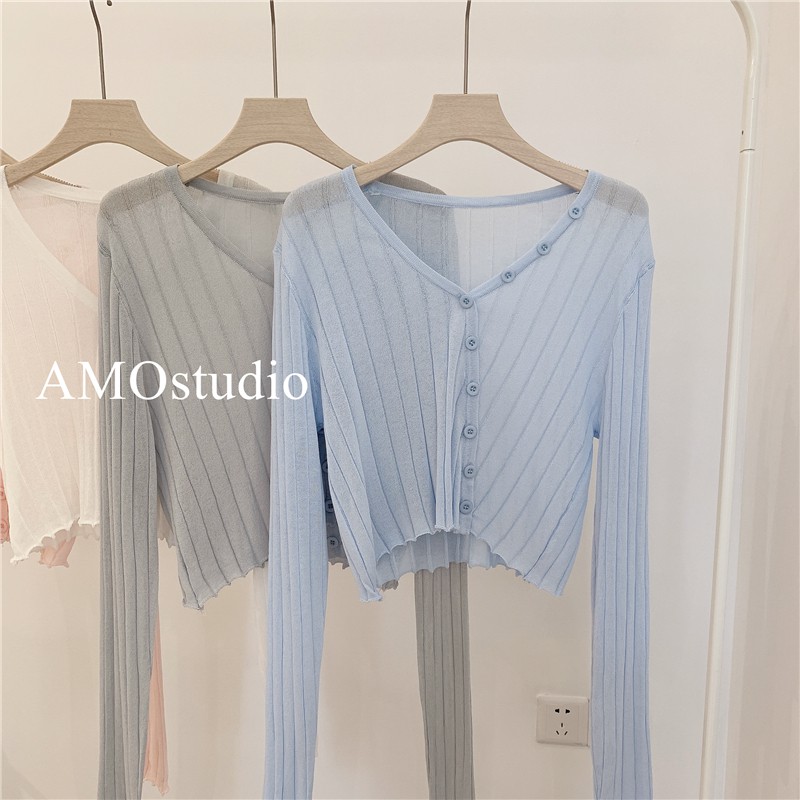 Áo Khoác Cardigan Dệt Kim Tay Dài Chống Nắng Thời Trang Cho Nữ | WebRaoVat - webraovat.net.vn