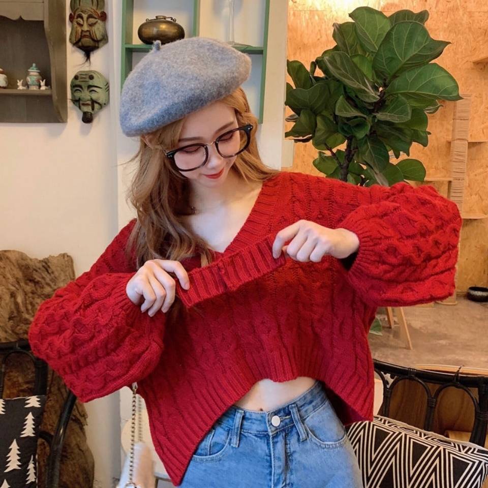 Áo Sweater Thiết Kế Mới Thời Trang Mùa Thu Đông Theo Phong Cách Nhật Hàn