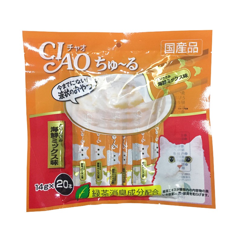 [Mã PET50 giảm 10% - tối đa 50K đơn 250K] Ciao churu - Soup thưởng cho mèo dạng sốt gói 20 hoặc 40 tuýp (Hàng Thái)