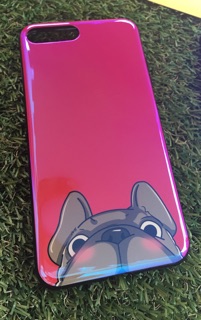 Ốp dẻo xà cừ chó Bull iphone 6 plus / 7 plus / 8 plus