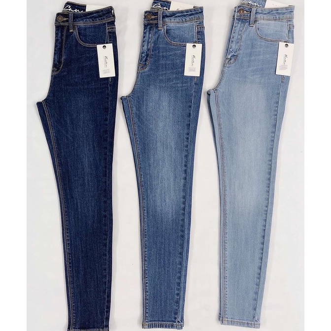 Quần jeans skinny trơn 9 tấc QJ424