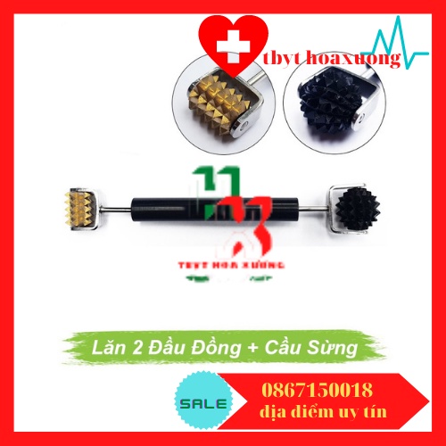 [Hàng Cao Cấp Diện Chẩn Bùi Quốc Châu] Lăn 2 Đầu Đồng Cầu Sừng - Dụng Cụ Diện Chẩn