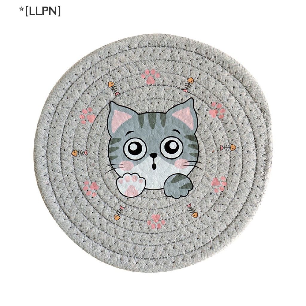 Tấm Lót Bàn Ăn Cách Nhiệt Hình Mèo Dễ Thương Trang Trí Nhà Cửa