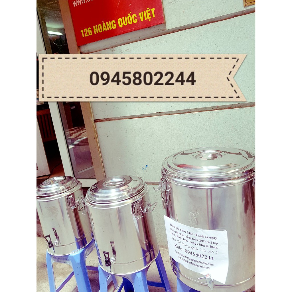Bình giữ nhiệt bằng inox Thùng inox, nồi ủ cơm, nồi ủ canh, nồi inox giữ nhiệt, thùng inox giữ nhiệt, bình inox giữ nóng