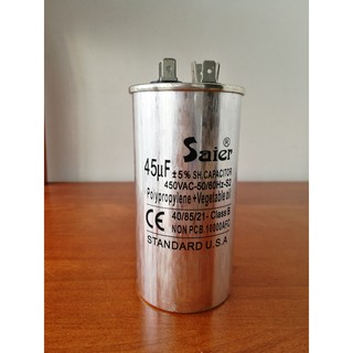 HCM hỏa tốc - Tụ Nhôm - Saier - CBB65 - 450V - 45UF chất lượng tốt