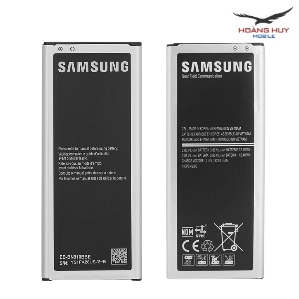 Pin Samsung Galaxy Note 4 / N910 / EB-BN910BBE Dung Lượng 3220mAh Hàng Zin Nhập Khẩu Bảo Hành 6 Tháng 1 Đổi 1