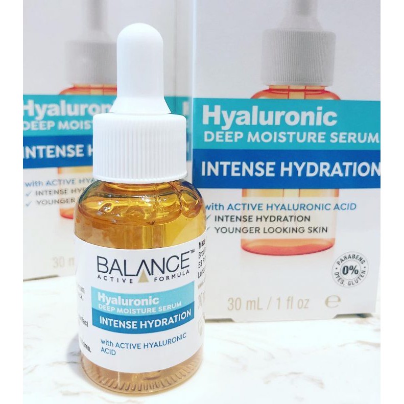 [Đại Lý Balance] Serum Cấp Nước Dưỡng Ẩm Chuyên Sâu Balance Active Formula Hyaluronic Acid Intense Hydration 30ml