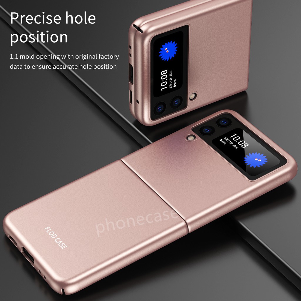 Bao Da Điện Thoại Cứng Siêu Mỏng Cho Samsung Galaxy Z Flip 4 3 Flip4 5G 2021 ZFlip3 2022 Galaxy Z Flip3