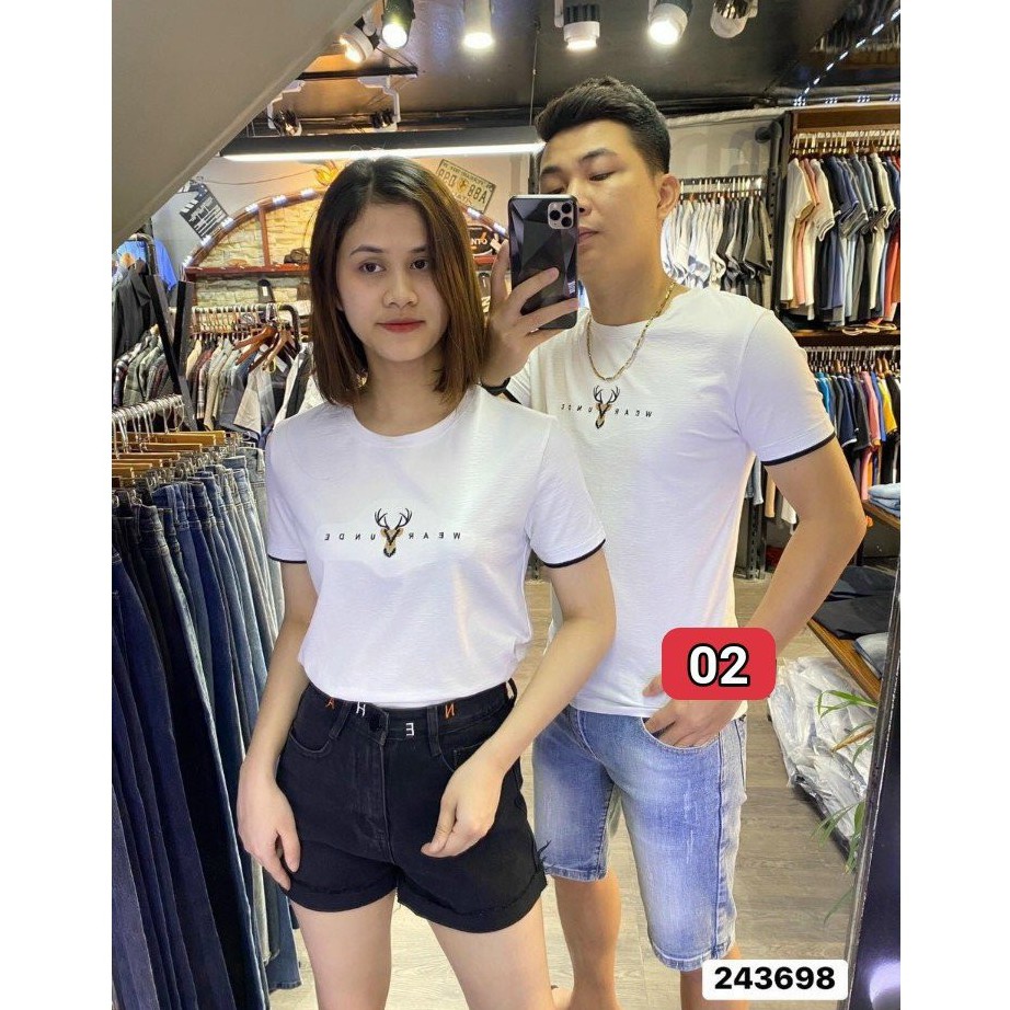 Áo thun Nam,Nữ Cổ Tròn Tay Ngắn chất liệu cotton cao cấp hàng hiệu chuẩn shop( hình ảnh 100%) M'LEE SHOP T223