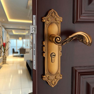 Khóa cửa tay gạt hợp kim giả cổ Canadi MS13