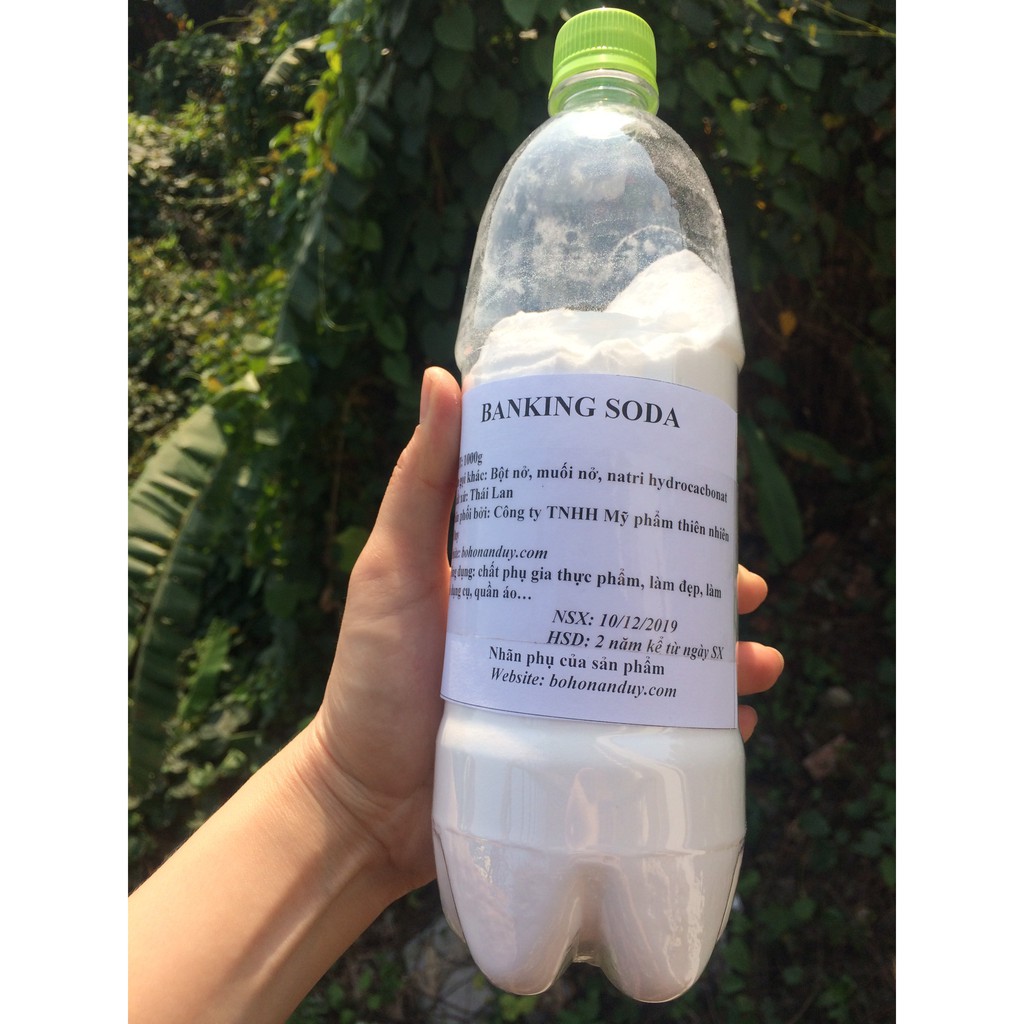 Banking soda, muối nở, bột nở, natri hidrocacbonat 1000g