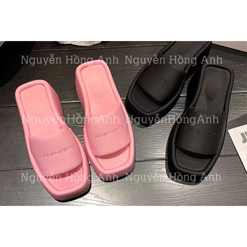 dép đế xuồng đế lõm quai ngang (đế bánh mì cao 7p) mẫu mới siêu hot cho nữ W189