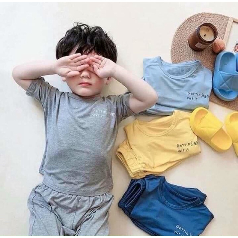 Bộ alibaba cho bé ❤️ free ship ❤️ bộ minky mom tay ngắn quần dài cho bé trai bé gái - bộ ngủ cho bé