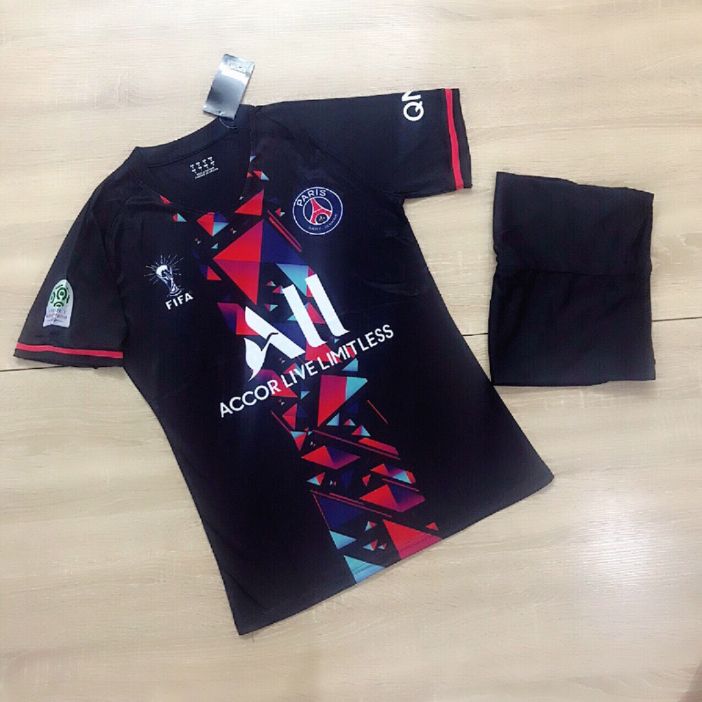 Quần Áo Đá Bóng PSG  Vải Thái - Đồ Đá Banh Thun Lạnh Cực Chất Nhiều Màu PP Bởi Be Happy Sport
